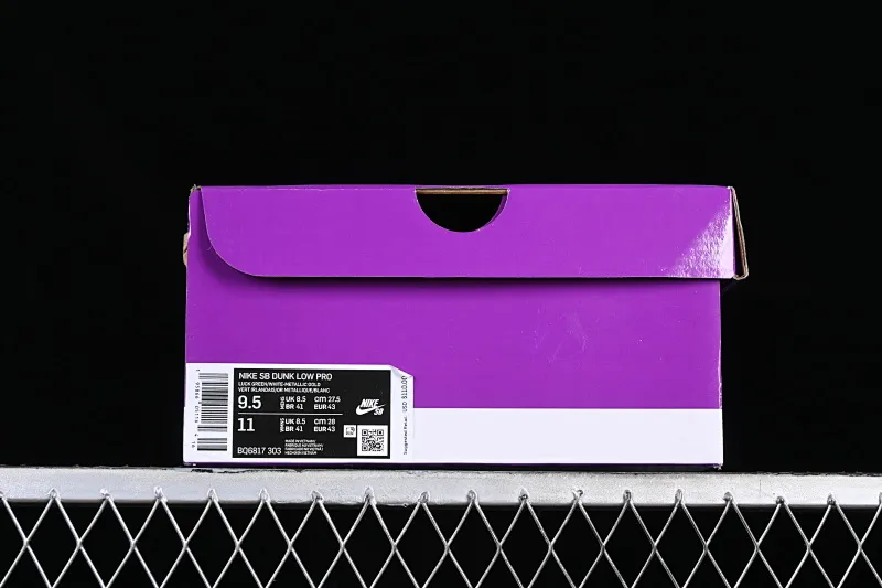 All categories Nk SB Dunk series Nk SB Dunk Low low-top sneakers Y version Nk SB Dunk Low Pro green gold SB smashed backboard fashion casual sneakers BQ6817-303